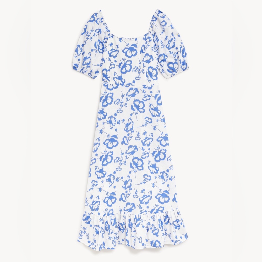 M&S Collection
Linen Rich Floral Square Neck Midi Dress
